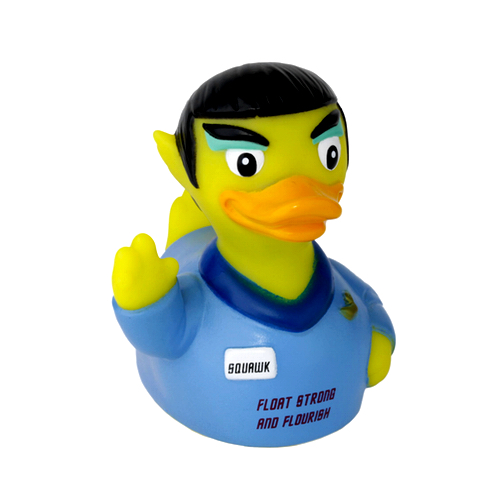 Mister Squawk CelebriDuck Rubber Duck Star Trek Spock fans NIB 